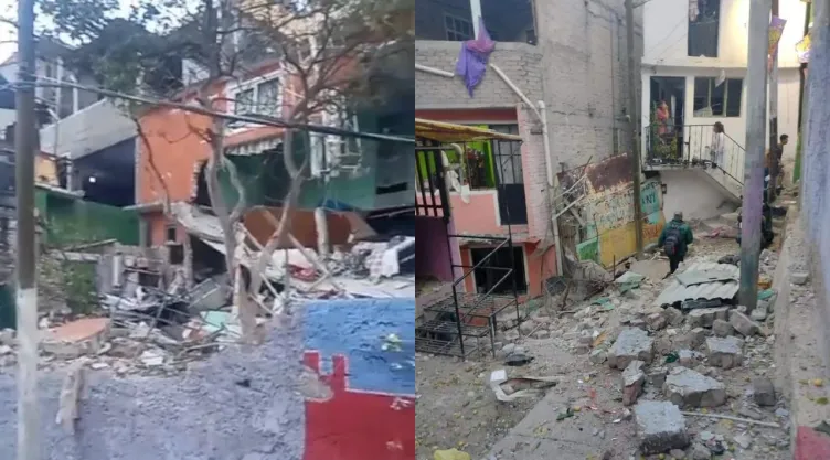 CDMX: Una explosión destruye viviendas en la colonia La Pastora, Gustavo A. Madero