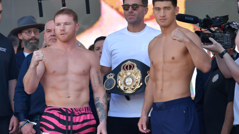 Boxeo 2022 Saul - Canelo- Alvarez (MEX) vs Dmitry Bivol (RUS) - Weigh-in ceremony