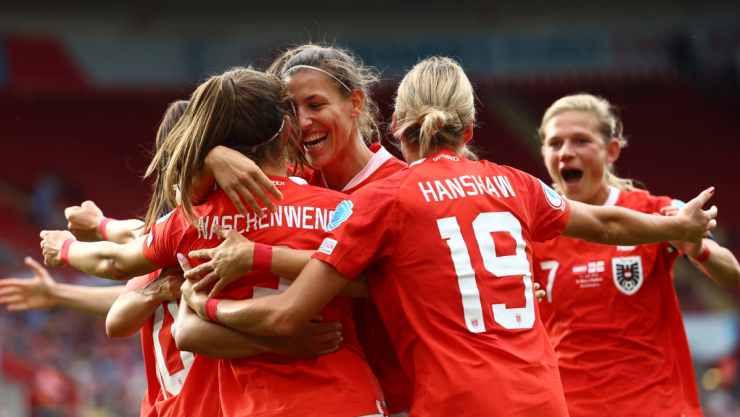 La selección de Austria en la Euro 2022