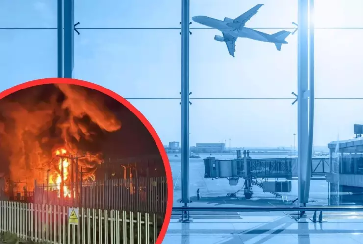 Cierran aeropuerto en Inglaterra tras incendio