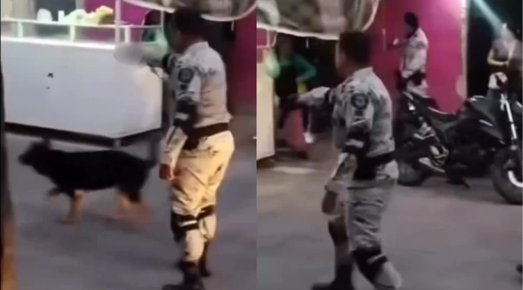 ¿Abuso de autoridad? Captan a elemento de la Guardia Nacional disparando para asustar a civiles