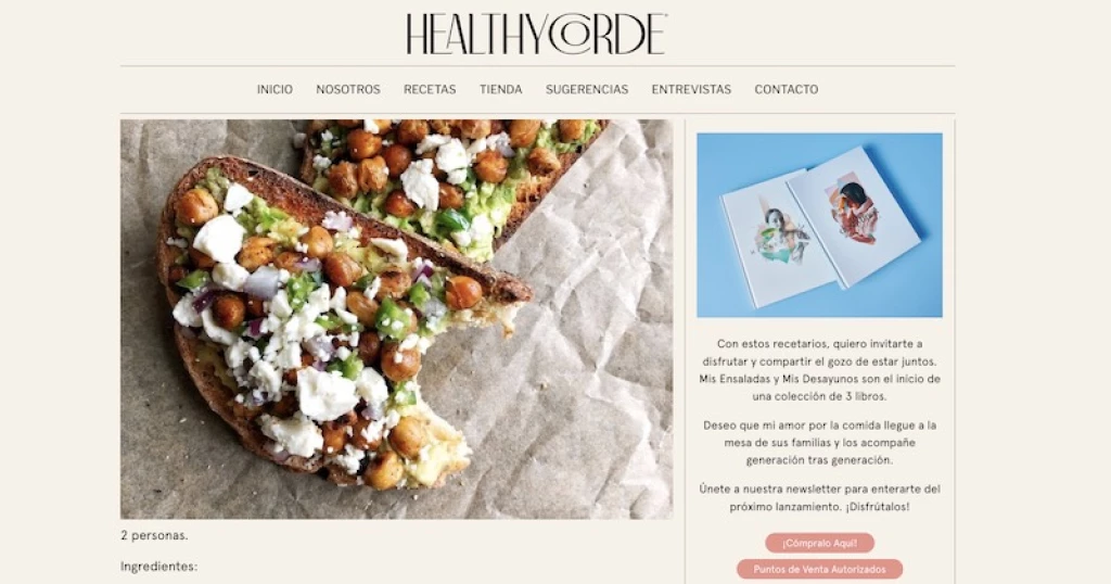 receta healthy corde sitio