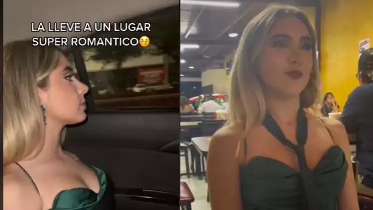 Viral Joven celebra aniversario con su novia en una taquería