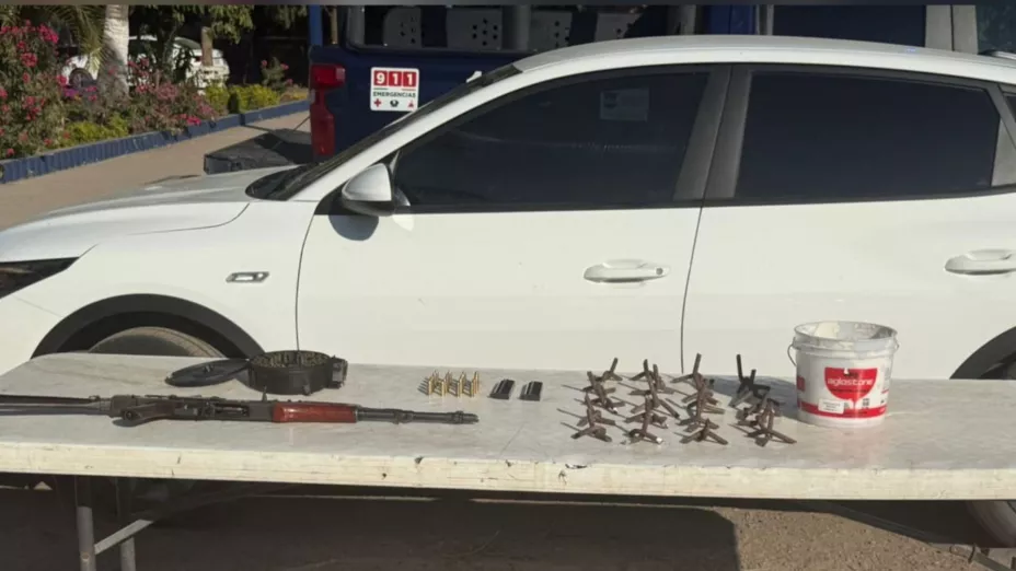 Carro asegurado en Culiacán