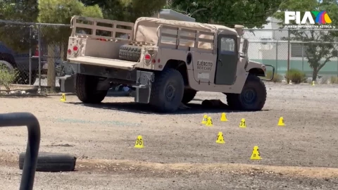 Un enfrentamiento se desató dentro de una base militar en Baja California.