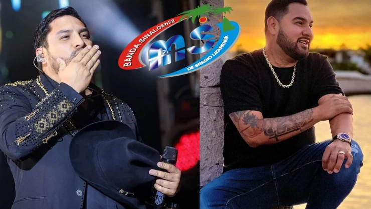 Julión Álvarez y Alan vocalista de la Banda MS