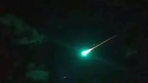meteorito cae en San Luis Potosí
