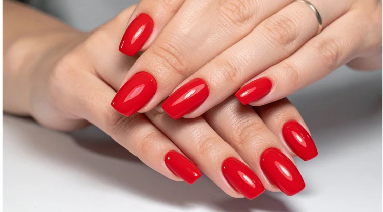 uñas rojas diseños