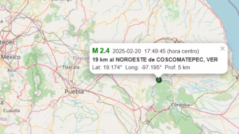 Sismo en Coscomatepec, Veracruz