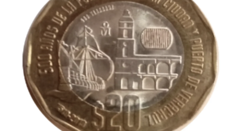 moneda conmemorativa 20 pesos
