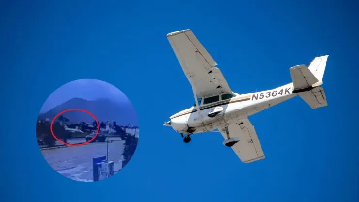 Un avión ligero estalló en la playa de Sao Paulo.