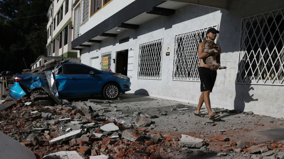 Terremoto en Cali, Colombia, causa daños materiales.
