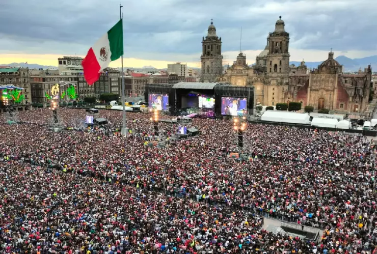artistas mayor asistencia Zócalo récord