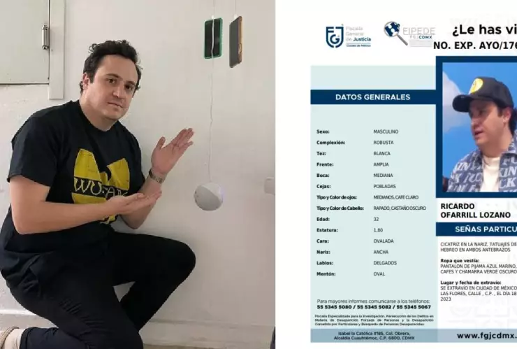 Ricardo O’Farrill es reportado como desaparecido, en CDMX