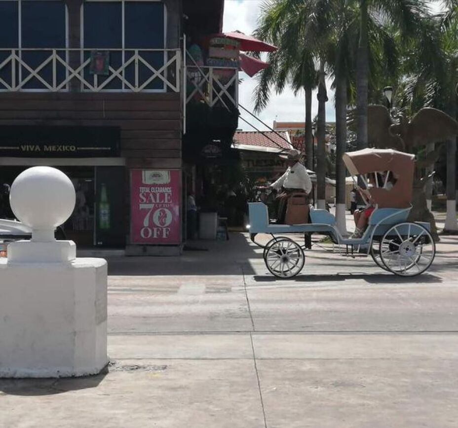 primera calesa electrica en cozumel