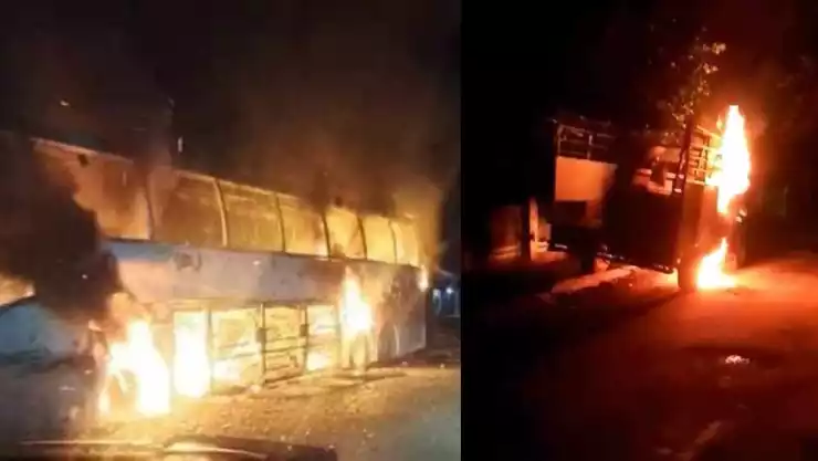 Macuspana, Tabasco queman vehiculos violencia