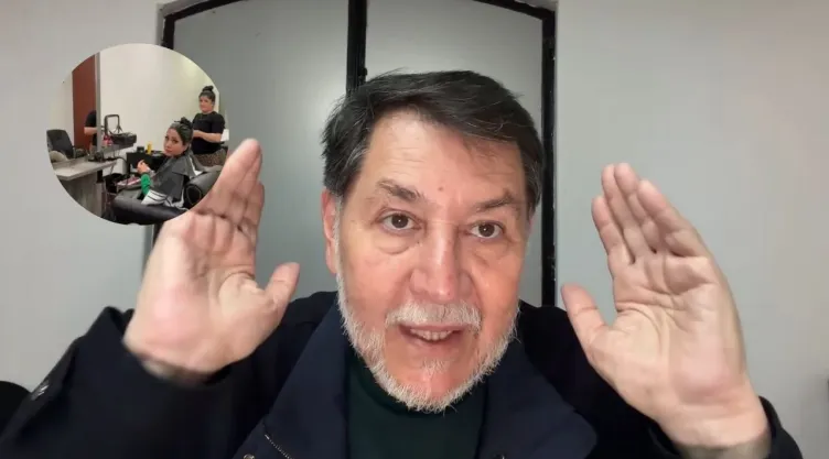 Fernández Noroña defiende el salón de belleza del Senado.