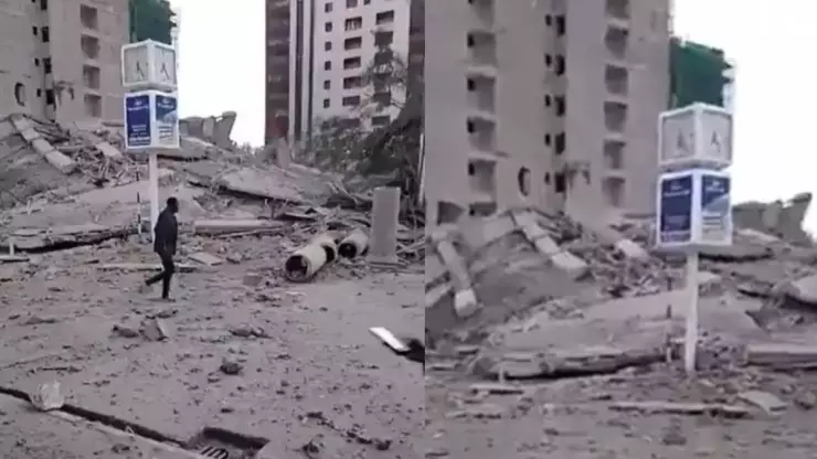 Derrumbe de edificio