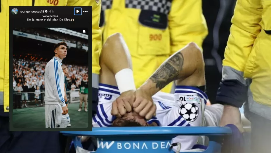 rodrigo huescas mensaje lesion