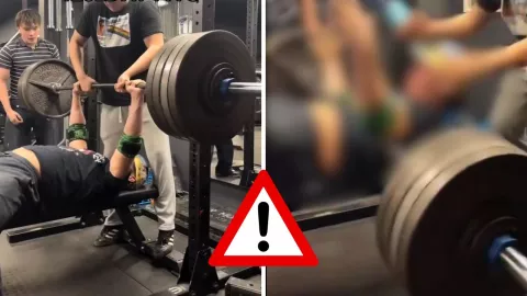 El accidente ocurrió durante un intento de levantamiento de alto peso