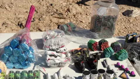 Pirotecnia decomisada