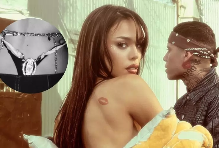 Danna responde a quienes la critican por utilizar la imagen de la Virgen en su ropa interior