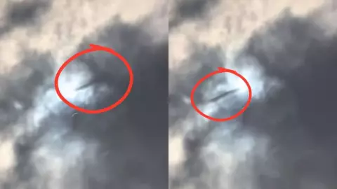 OVNI durante el eclipse