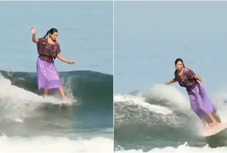 VIDEO_ ¡Qué talento! La surfista mexicana, Patricia Ornelas, deslumbró en competencia de surf portan