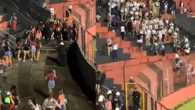 VIDEO: Mujeres y niños se pelean en partido donde no entraron hombres