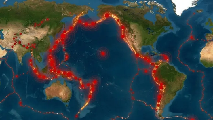 Sismos en el Cinturón de Fuego 2026: Más de 180 temblores en una semana