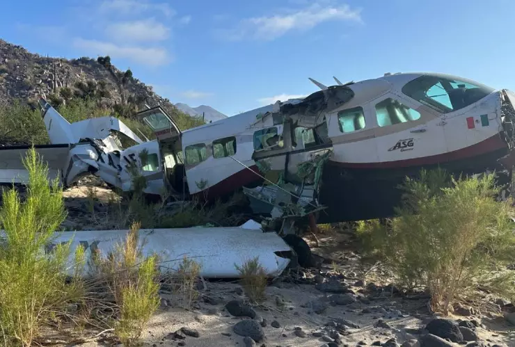 Accidente en Baja California de aeronave