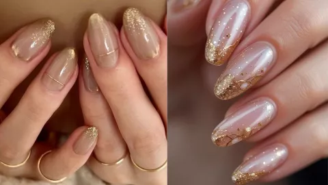 9 modelos de uñas doradas: puedes usarlas en cortas o largas y se verán preciosas.