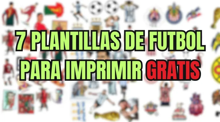 7 plantillas de futbol para imprimir gratis