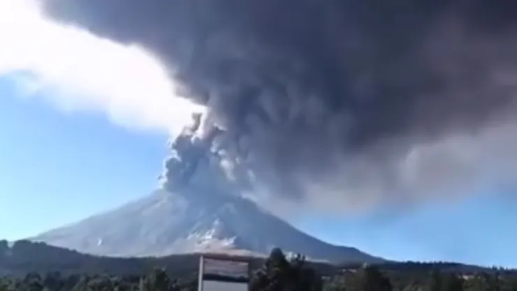 Rugido del Popocatépetl genera pánico y temor entre los habitantes