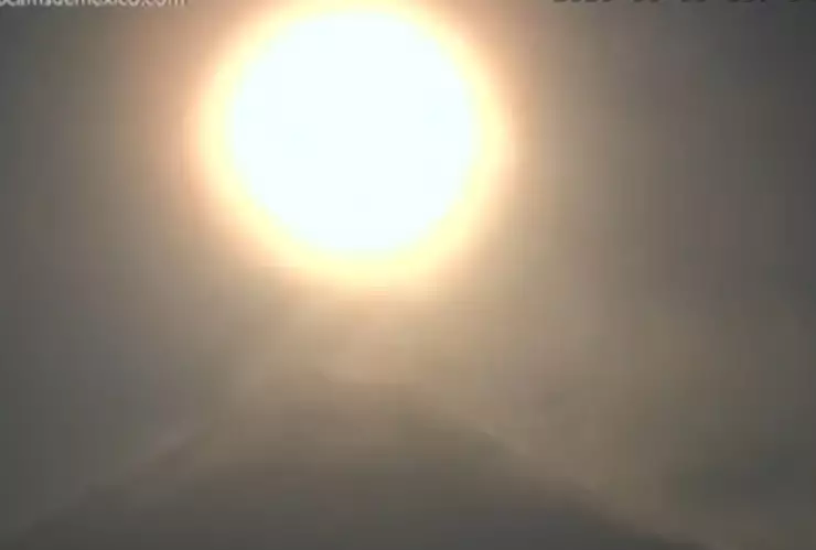 luna volcán popocatépetl hoy 11 de marzo de 2025