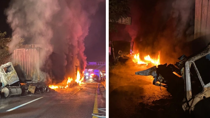 Colima choque traileres choferes