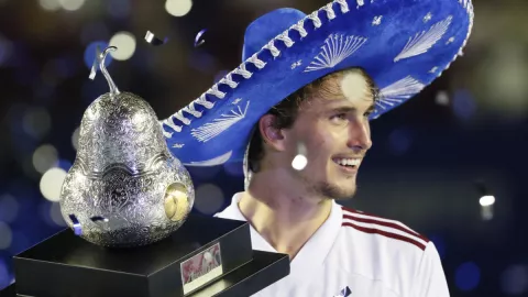 Alexander Zverev, campe&oacute;n del Abierto Mexicano de Tenis