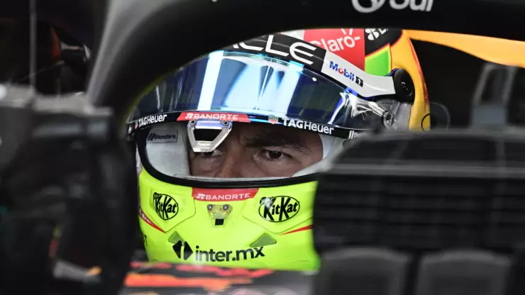 Checo Pérez en el Gran Premio de Italia