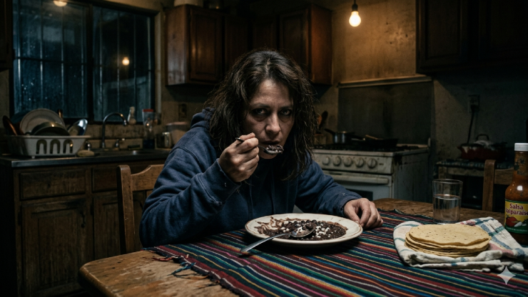 Mutila a su esposo y se lo come con frijoles
