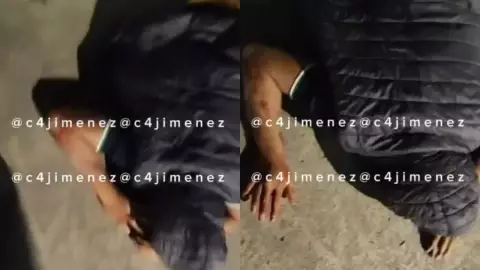 Taxistas golpean a presunto ladrón