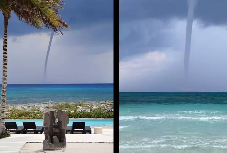 VIDEO_ Así fue como se formó la tromba marina en Xpu- Ha que sorprendió a turistas y locales.jpg