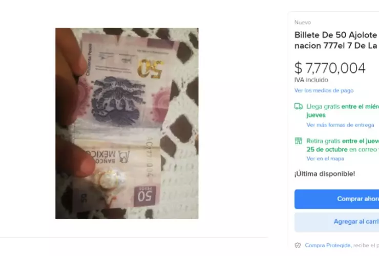 billete de cincuenta pesos
