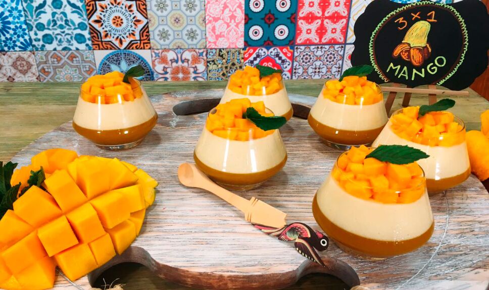 Receta Pastel 100 mango