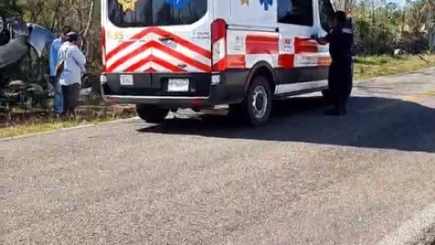 FOTOS: Reportan accidente automovilístico que terminó en volcadura en la vía Tetiz-Hunucmá