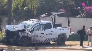 Patrulla de la GN embiste camioneta en Michoacán