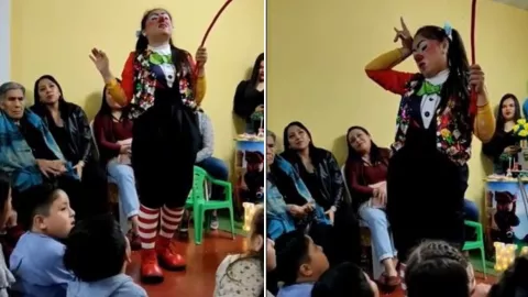 niño expone infidelidad de su papá en plena fiesta infantil por una pregunta de la payasita .jpg