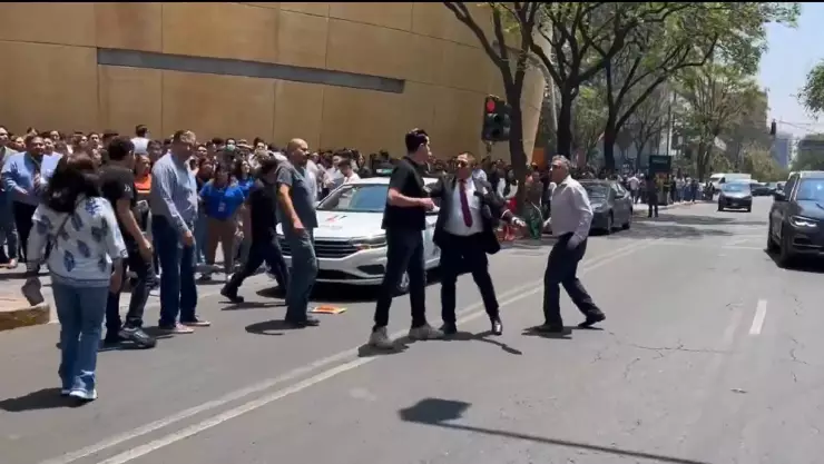 Sujetos protagonizan conato de bronca durante Simulacro Nacional 2025