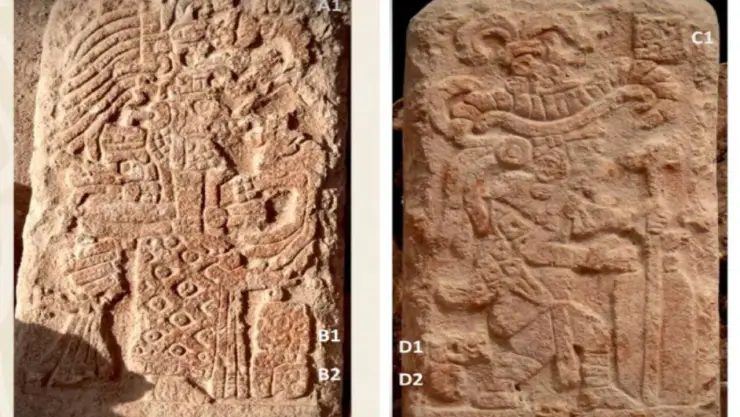 Encuentran estela maya en la zona arqueológica de Uxmal