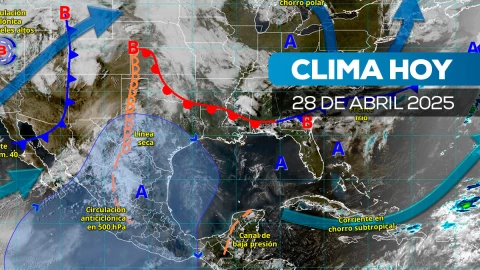 ¡Vientos peligrosos! Intensas ráfagas golpearán en México; consulta el clima hoy 28 de abril
