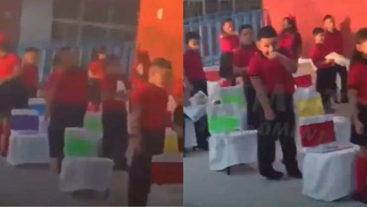 Maestra reproduce audio íntimo y candente en graduación de kínder